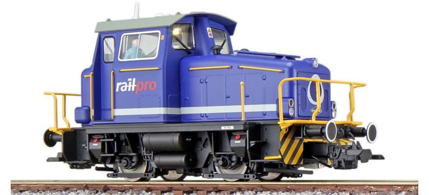 Locomotive diesel H0 KG275 railPro NL bleue Ep V état réel vers 2007 LokSound générateur de fumée accouplement de manœuvre DC/AC ESU  31447    