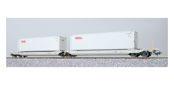 [36543] Taschenwagen H0 Sdggmrs 37 84 499 3 203-7 NL-AAEC Ep. VI Container OOLU 818584 + OOLU 977307 DC ESU  36543    