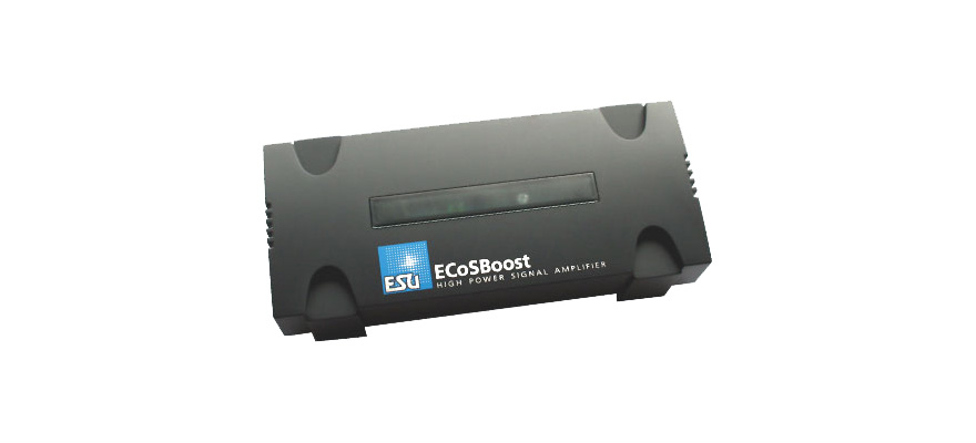 ECoSBoost booster ext. 7A MM/DCC/SX/M4 set avec alimentation 120-240V EURO + US manuel allemand / anglais ESU  50012    