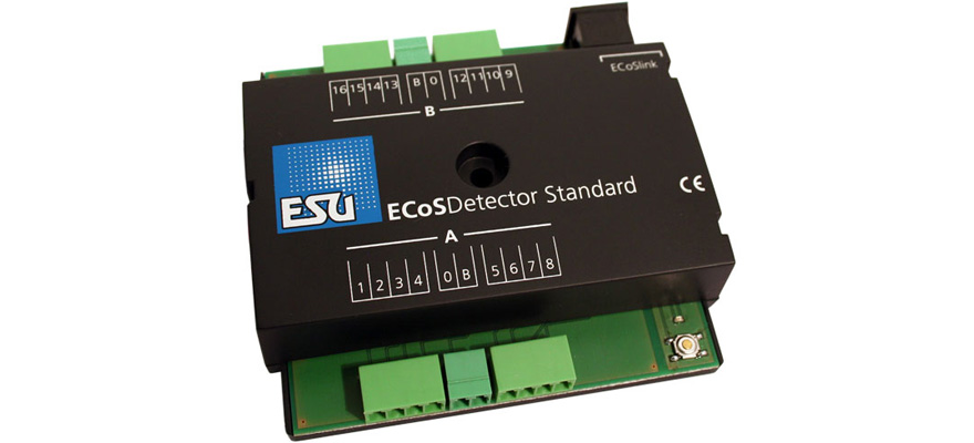 Module de rétroaction ECoSDetector Standard 16 entrées dig. Pour fonctionnement à 3 fils optocoupleur ESU  50096    
