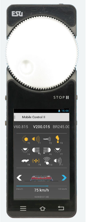 Mobile Control II Régulateur manuel radio Régulateur individuel pour ECoS allemand / anglais ESU  50114    