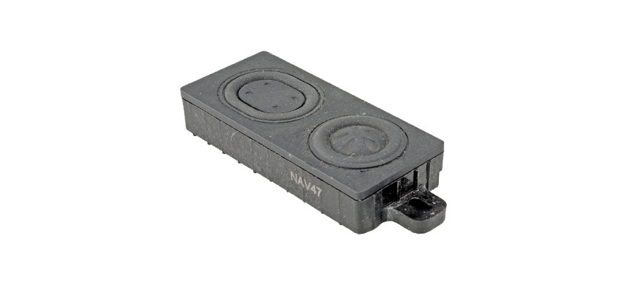 Haut-parleur 24mm x 55mm x 8.6mm rectangulaire 4 ohms bass-reflex ESU  50344    