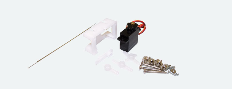 Servomoteur servo miniature de précision engrenage métallique avec microcontrôleur faisceau de câbles de 30cm matériel de fixation RETAIL ESU  51805    