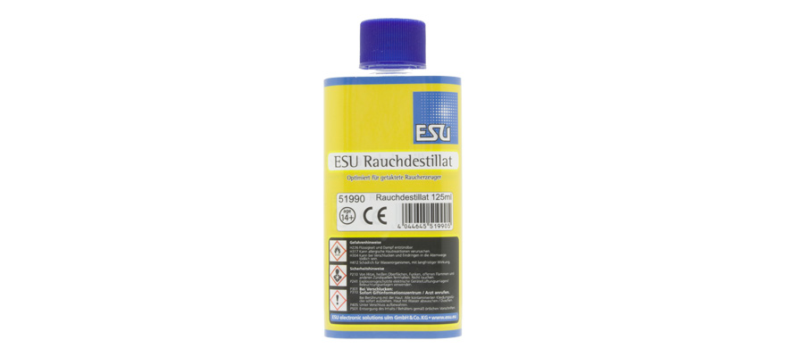 Distillat de fumée à vapeur Flacon de 125 ml ESU  51990    