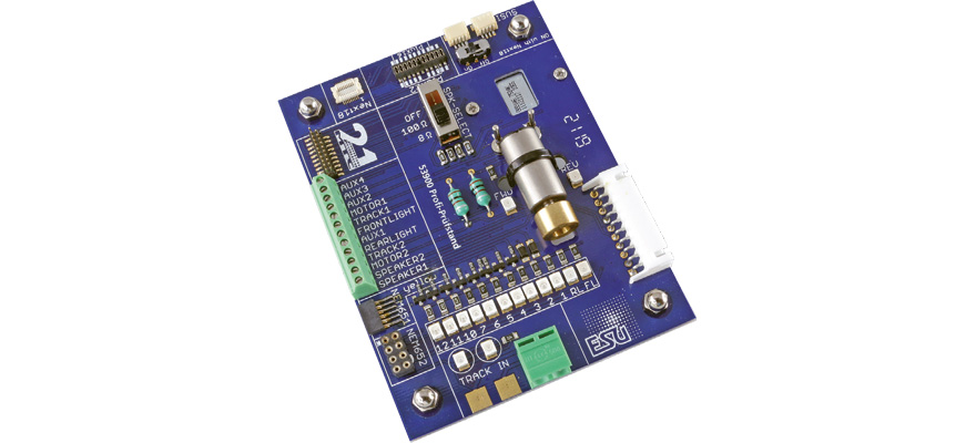 Banc d'essai professionnel pour décodeursNEM65265121MTCPluX22Next18câble simplemoteur à induit en clochemoniteur LED20mm LS prise d'extension ESU  53900    