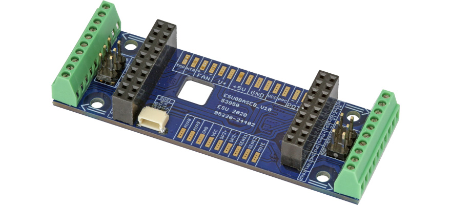 Platine d'adaptation pour LokSound/LokPilot L avec bornes à vis ESU  53950    