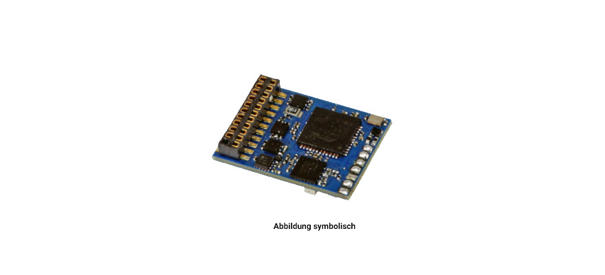 LokSound 5 Fx DCC/MM/SX/M4 "décodeur vide" 8 broches NEM652  avec haut-parleur 11x15mm écartement : 0 H0 ESU  58210    