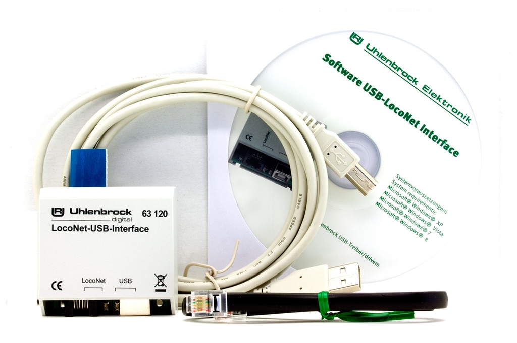 Uhlenbrock 63130
Interface USB LocoNet 