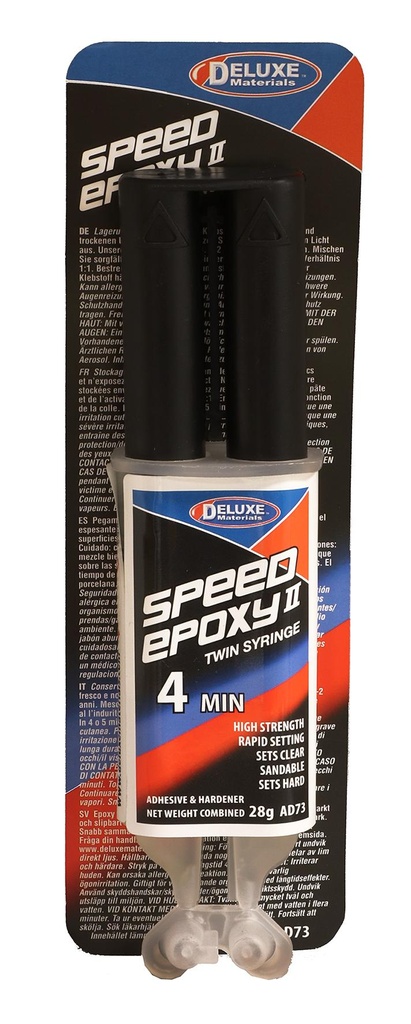 SPEED EPOXY II SYRINGE 4 MIN 28 GR AD73 Deluxe Matérials   