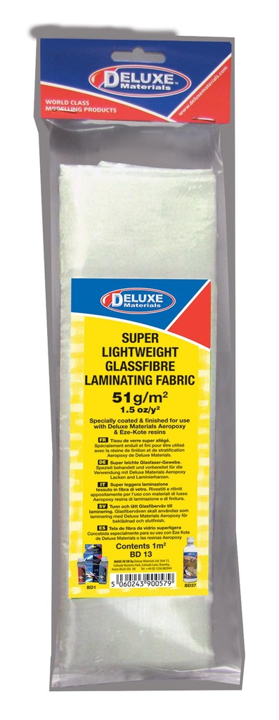 FIBREGLASS CLOTH 1.5OZ 1M2 BD13 Deluxe Matérials   