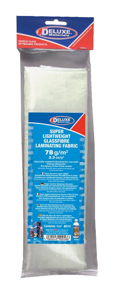 FIBREGLASS CLOTH 2OZ 1M2  BD14 Deluxe Matérials   