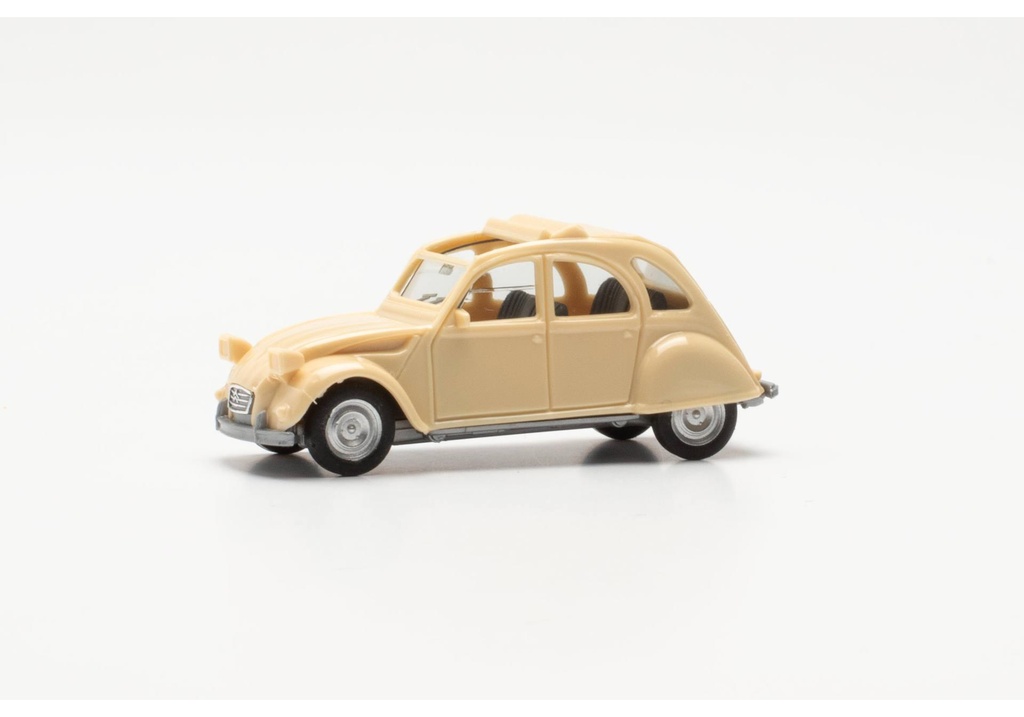 CITROEN 2CV HO décapotée beige  Herpa 020824-007