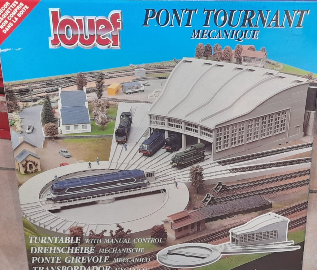 Pont tournant Jouef motorisé pas à  pas DCC et analogique