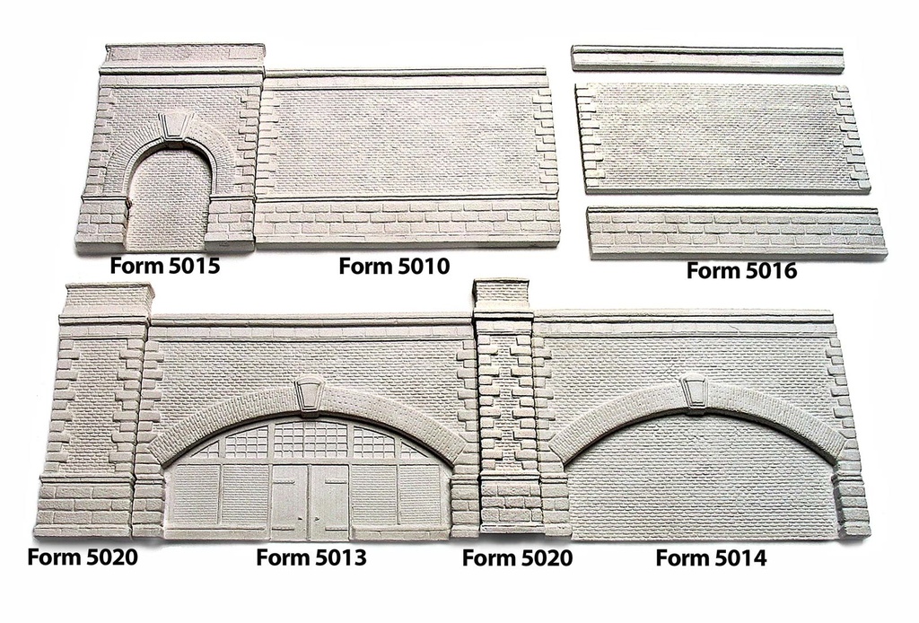 Spoerle 5000 - jeu de moules en silicone Bilk - Passage de train  supÃ©rieur  hauteur 96 mm, comprenant 5 moules
