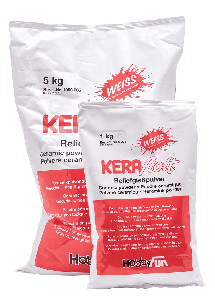 [Spoerle 0201] Spoerle 0201 - Keraflott matériau de moulage  1 kg couleur blanc Hobbyfun 1000001