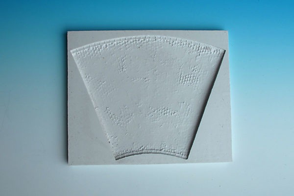 Spoerle 1032 -  route goudronnÃ©e courbÃ©e avec zones endommagÃ©es et fissures, rayon du centre env. 115 mm