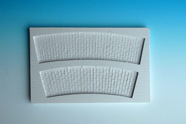 Spoerle 1073 -  - 2 trottoirs courbes, dalles posÃ©es droites, R 250 adaptÃ© Ã  1023