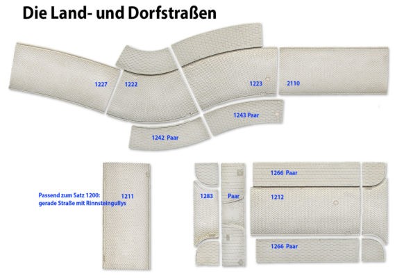 Spoerle 1203 - jeu de moules en silicone 1200 routes de campagne et de village sans bouches d'Ã©gout, 3 moules