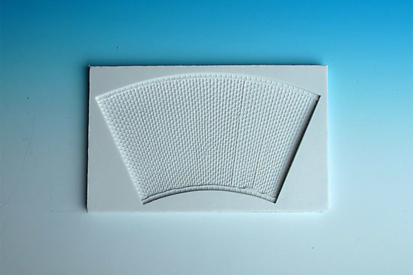 Spoerle 1222 -  Route de campagne Rue en courbe, pavÃ©, avec bouches d'Ã©gout, R  125 mm