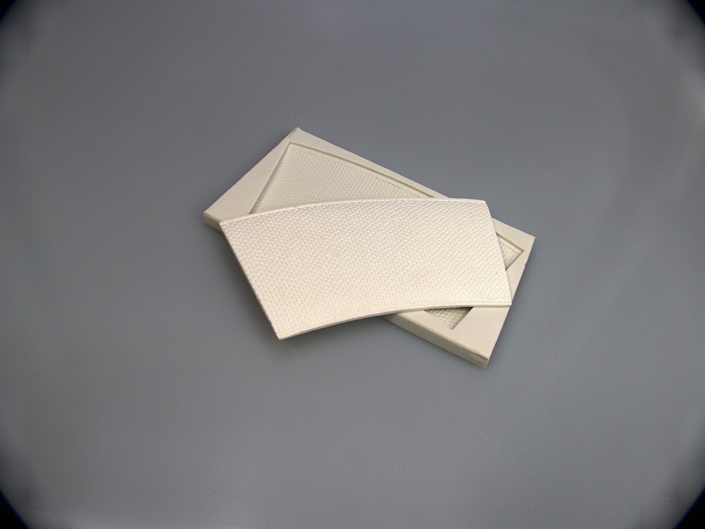 Spoerle 1226 -  Route de campagne Rue en courbe, pavÃ©s fins sans bouches d'Ã©gout, R  260 mm