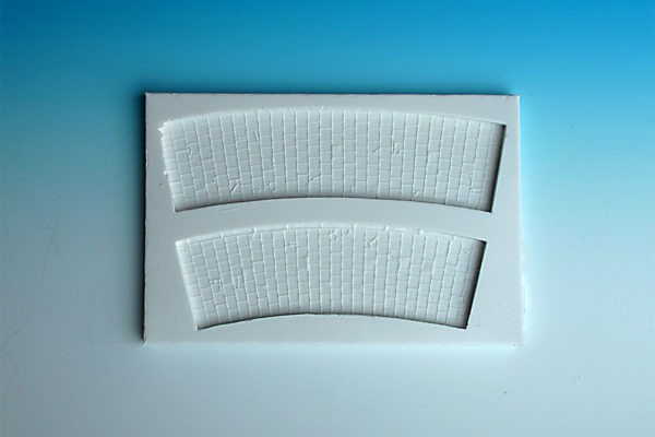 Spoerle 1243 -  Route de campagne - 2 arcs de trottoir, plaques de 40cm transversales, Ã  R  260 mm - paire