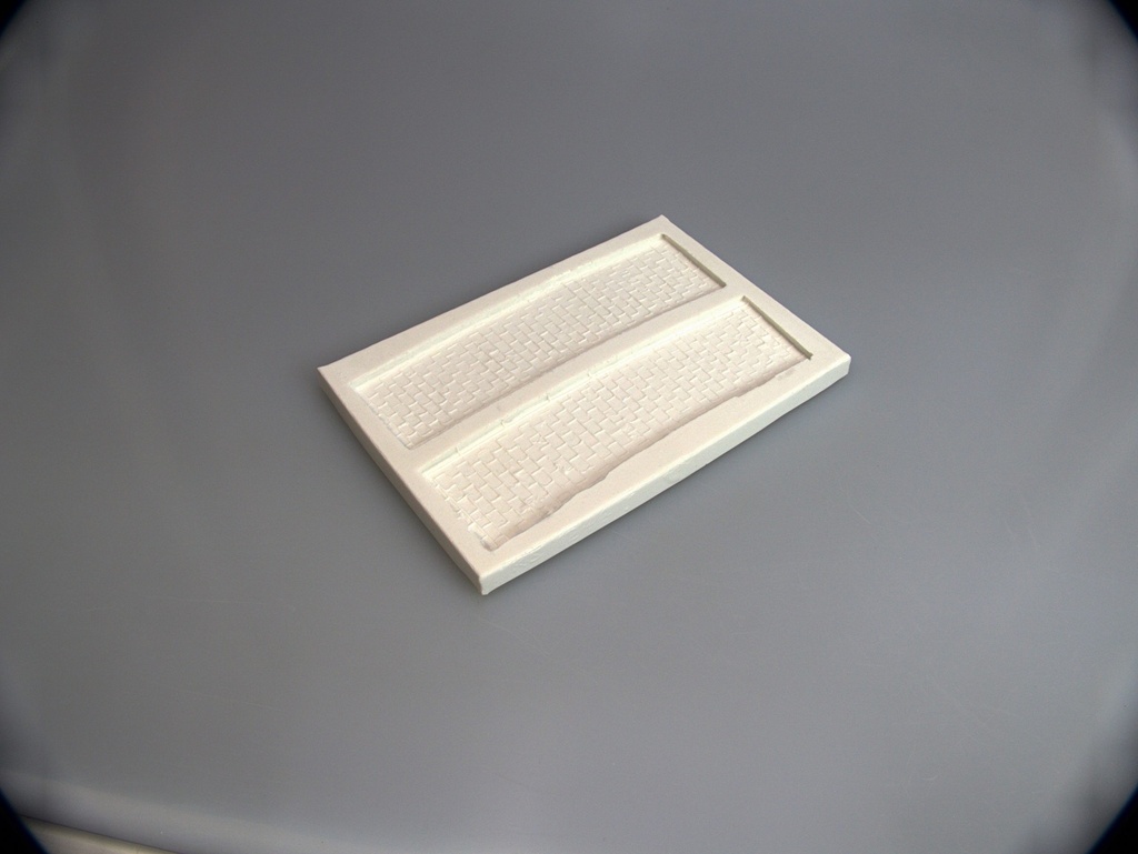 Spoerle 1247 -  route de campagne - 2 arcs de trottoir, grand R  700 mm pour Rue en courbe 1227 - Paire