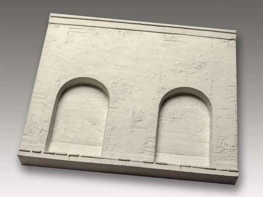 Spoerle 3026 -  Mur en bÃ©ton- 2 hautes arcades, 120par100par7 mm