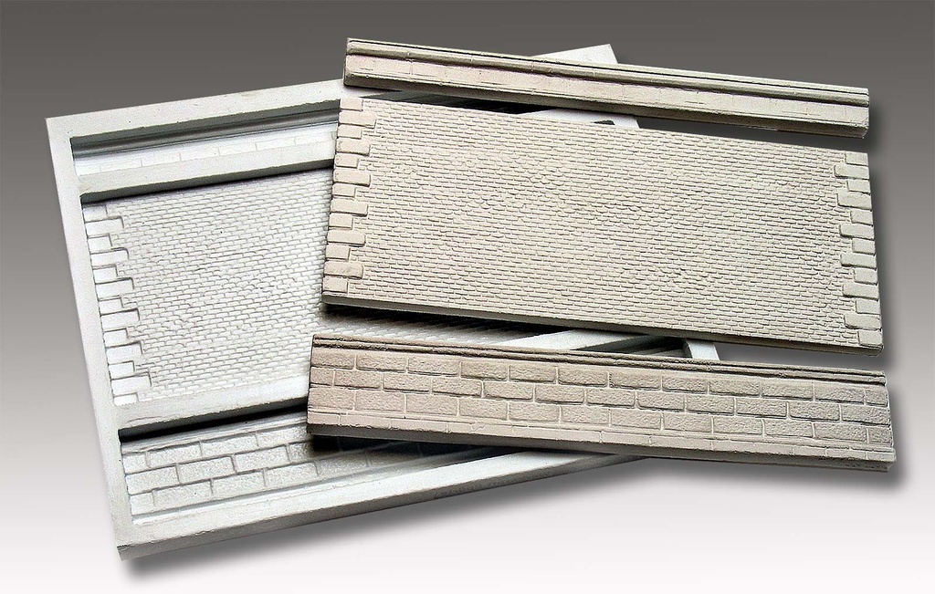 Spoerle 5016 -  Bilk - Passage de train  supÃ©rieur  mur de briques divisÃ© avec cÃ´tÃ©s droits pour l'amÃ©nagement intÃ©rieur