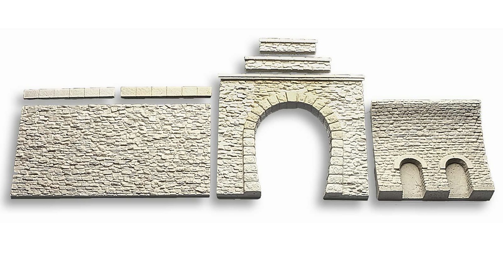 [Spoerle 6310] Spoerle 6310  Construction de tunnels Portail en pierre de taille grand, voie unique avec catÃ©naire, 3p