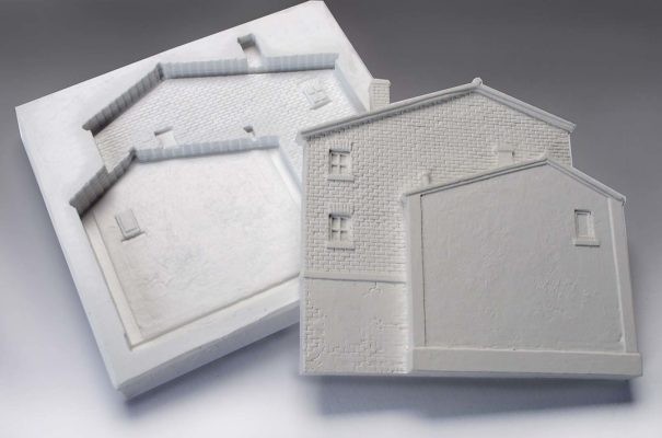 Spoerle 7031 -  Relief-FaÃ§ade pour fond, 1 double pignon