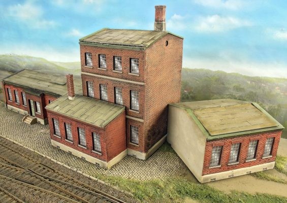 Spoerle 7161 -  2 Ã©tages supÃ©rieurs et toit pour moule d'usine 7160 y compris 2par fenÃªtres 7118
