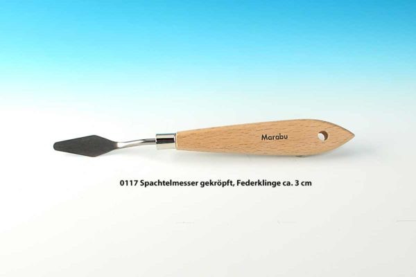 [Spoerle 0117] Spoerle 0117 - Couteau Ã  mastic coudÃ©, lame ressort env. 3 cm