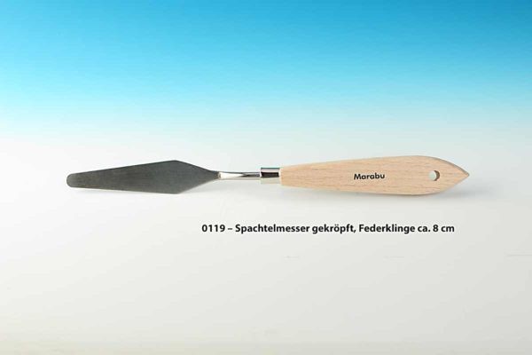 [Spoerle 0119] Spoerle 0119 - Couteau Ã  mastic coudÃ©, lame Ã  ressort env. 8 cm