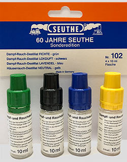 [SEUTHE  102  ] SEUTHE 102 Set distillat de fumée de vapeur 4 x 10ml-bouteille (1 L EUR 348,75