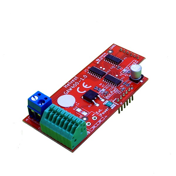 Helvest GAW400 Layout moteurs lents MP1 ou MP5 de MTB