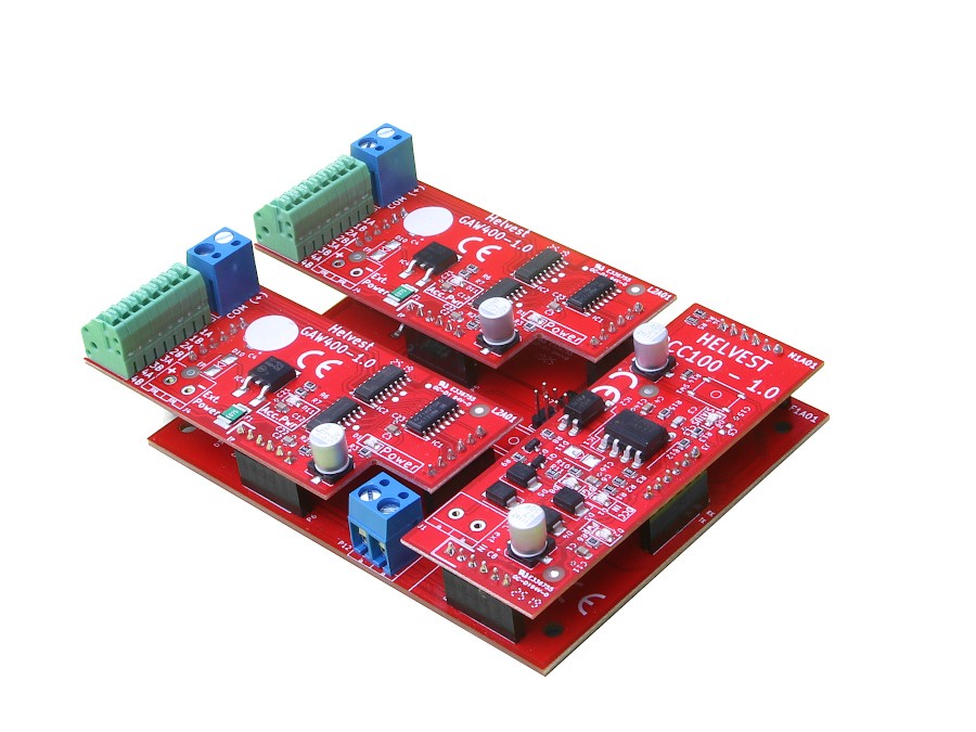 [Helvest compl-ext-GAW] Helvest GAW400-8 Décodeur complet DCC/NMRA pour 8 aiguillages lents “à trois câbles” 