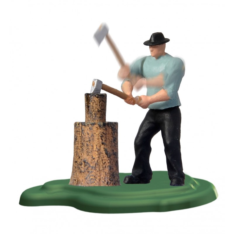 Viessmann 1515 H0 Holzhacker m. Axt/Hauklotz