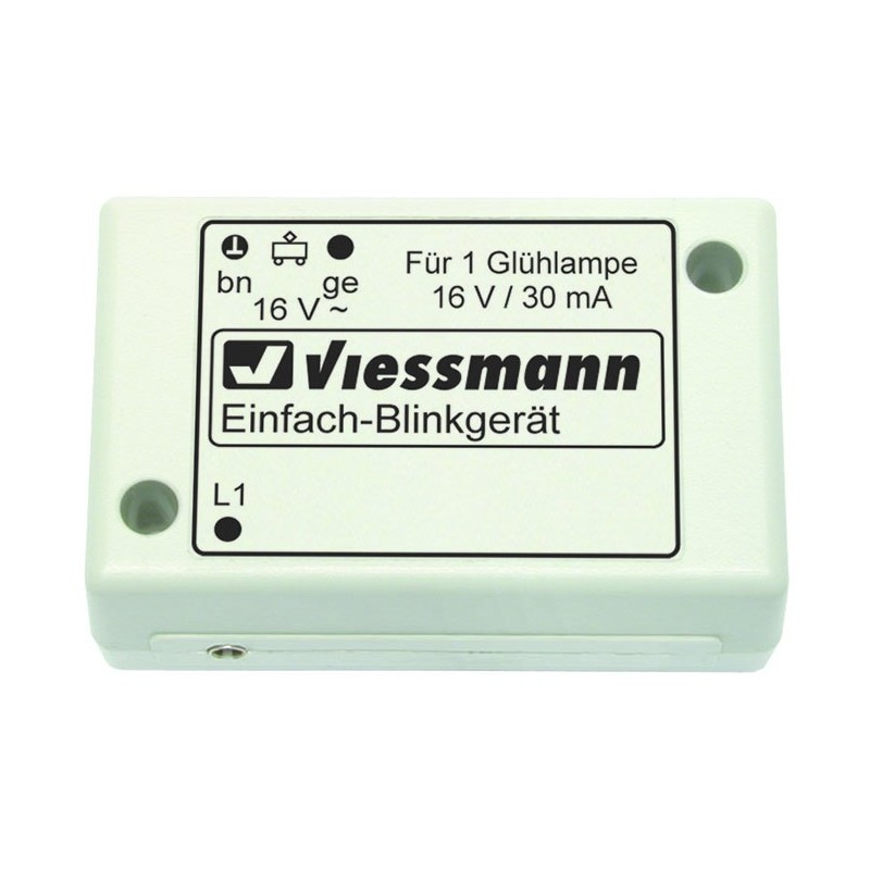 Viessmann 5035 N Einfach-Blinkgeraet, blau