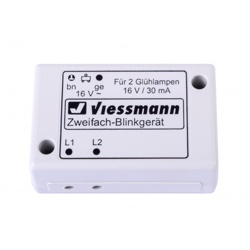 Viessmann 5037 N Zweifach-Blinkgeraet, blau