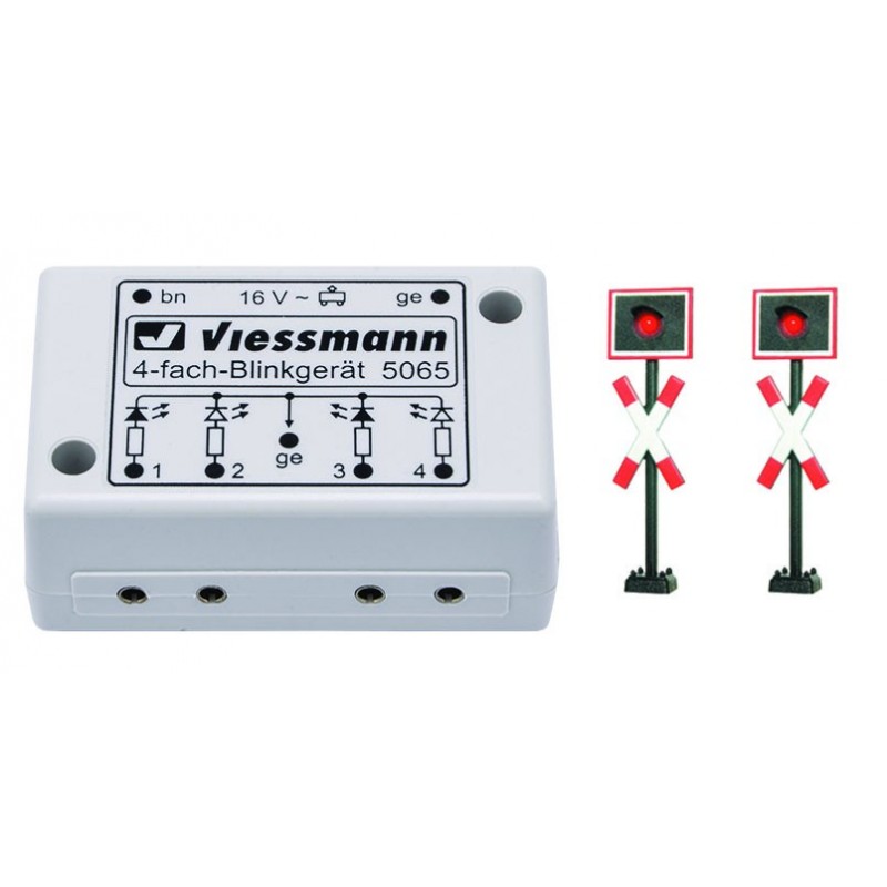 Viessmann 5060 H0 Andreaskreuze, 2 St+Blink.