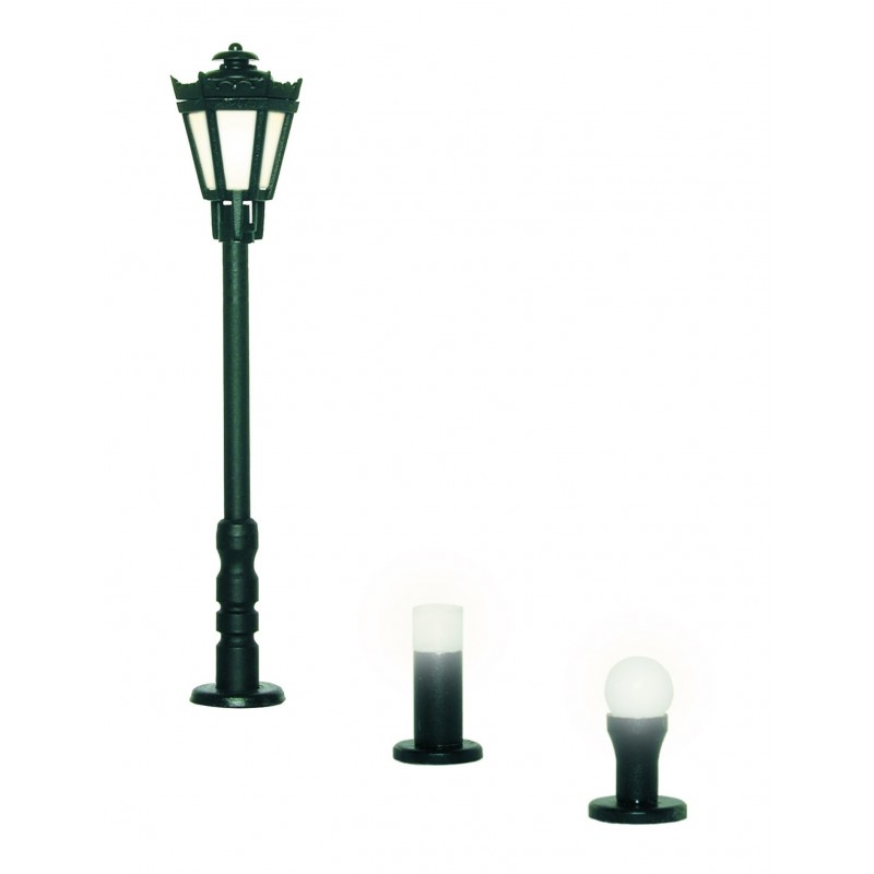 Viessmann 6160 H0 Gartenleuchten-Set,schwarz