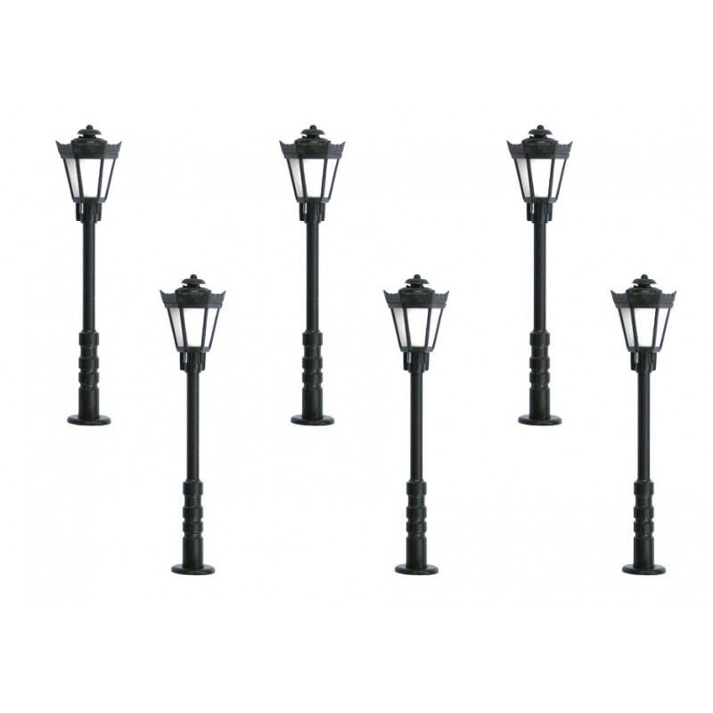 Viessmann 64706 N Parklaterne 5+1, LED warmwe