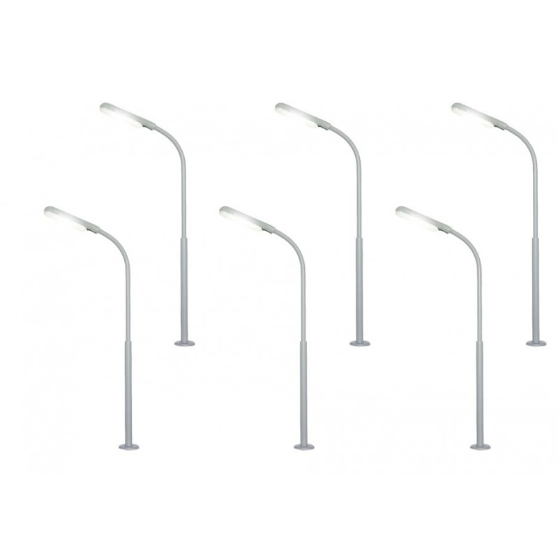 Viessmann 64906 N Peitschenleuchte 5+1 LED we