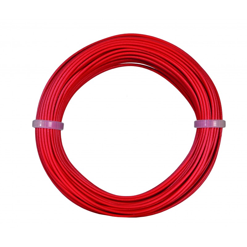 Viessmann 6863 Kabelring, 0,14 mm², rot, 10m
