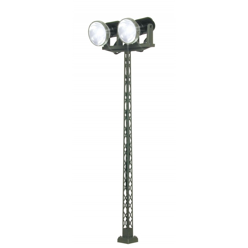 Viessmann 6932 TT Flutlichtstr.,dop.LED weiß