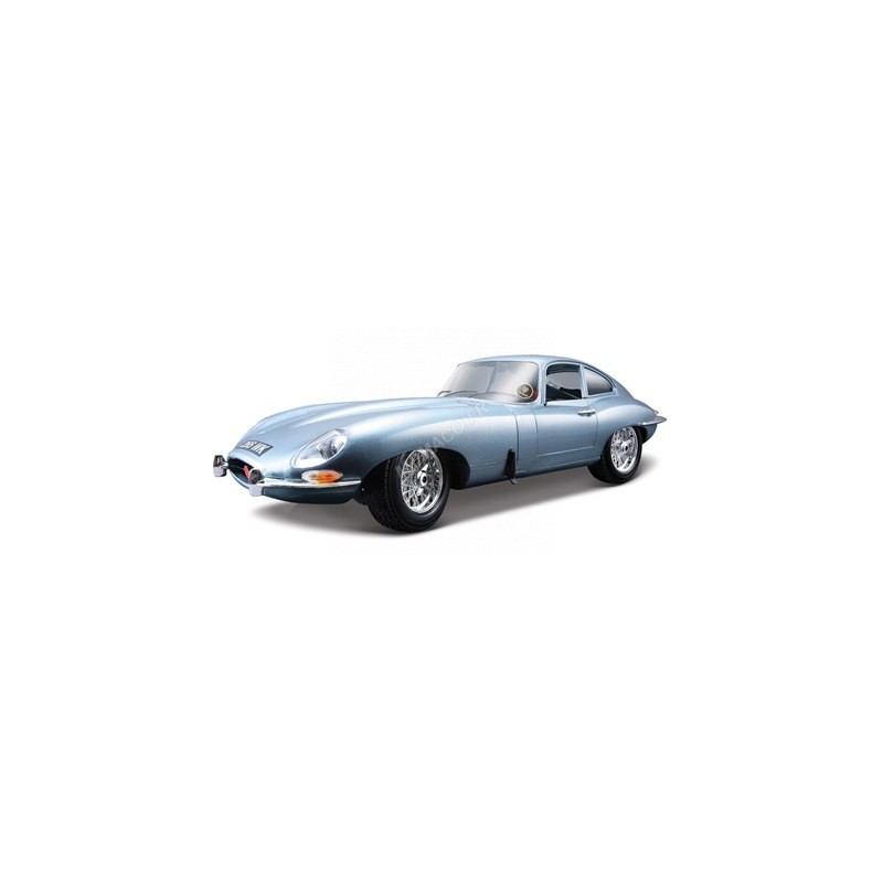 BBURAGO JAGUAR E-TYPE COUPE 1961 BLEUE 1/18