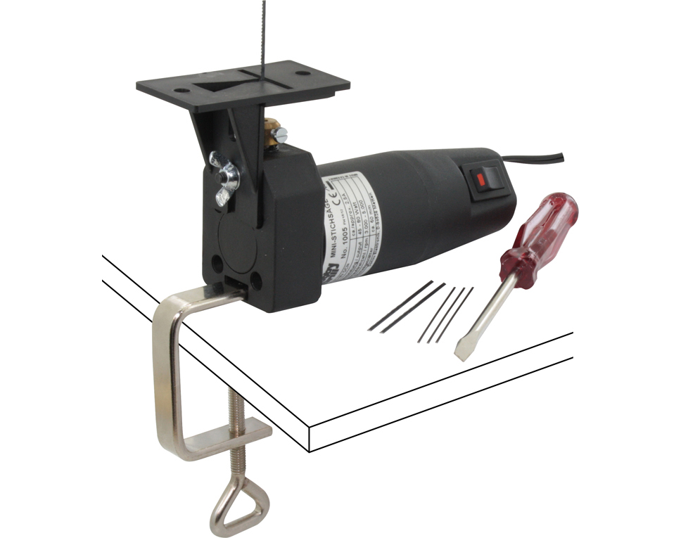 DONAU 1005 - Mini scie sauteuse 15-18 VDC + lames de scie  