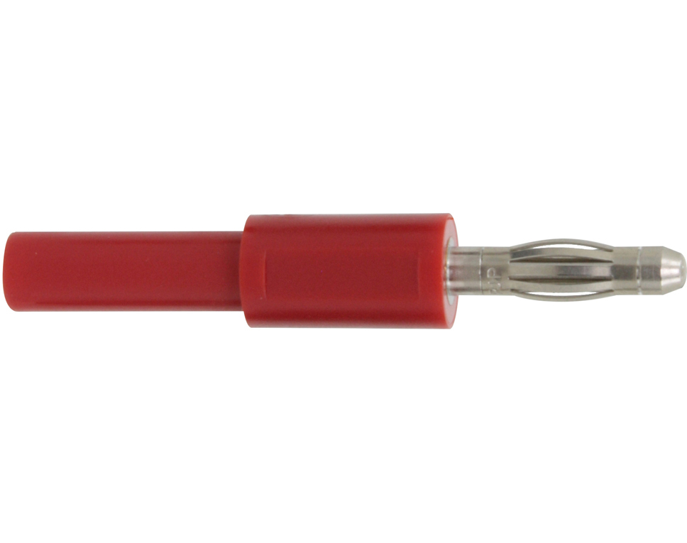 DONAU 1030 - Adaptateur mâle 4 mm - femelle 2 mm rouge  