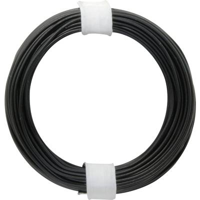 DONAU 105-1 - Fil de cuivre de coupure 0,5 mm / 10 m noir  