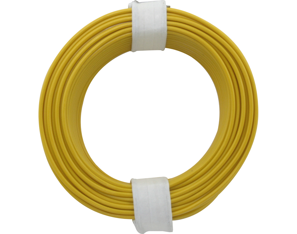 DONAU 105-3 - Fil de cuivre de coupure 0,5 mm / 10 m jaune  